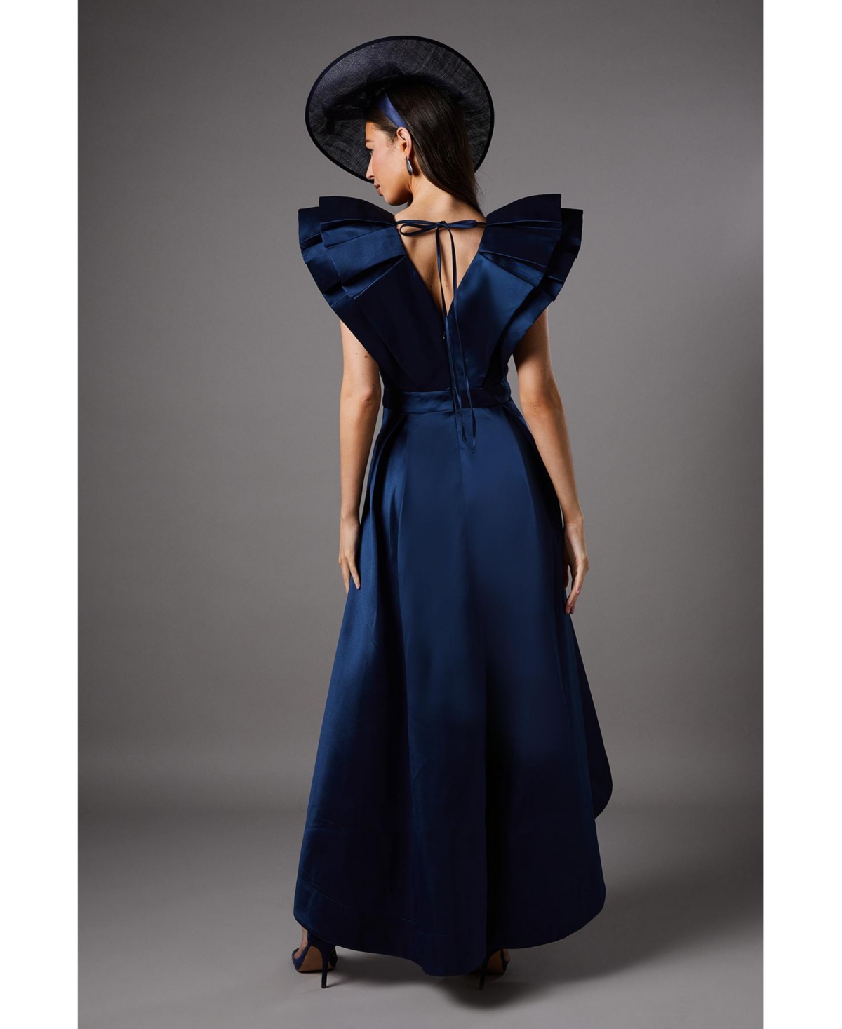 Coast Women's Frill Sleeve V-Neck Midi Dress