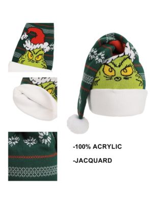 Men's Fair Isle Jacquard Acrylic Santa Hat