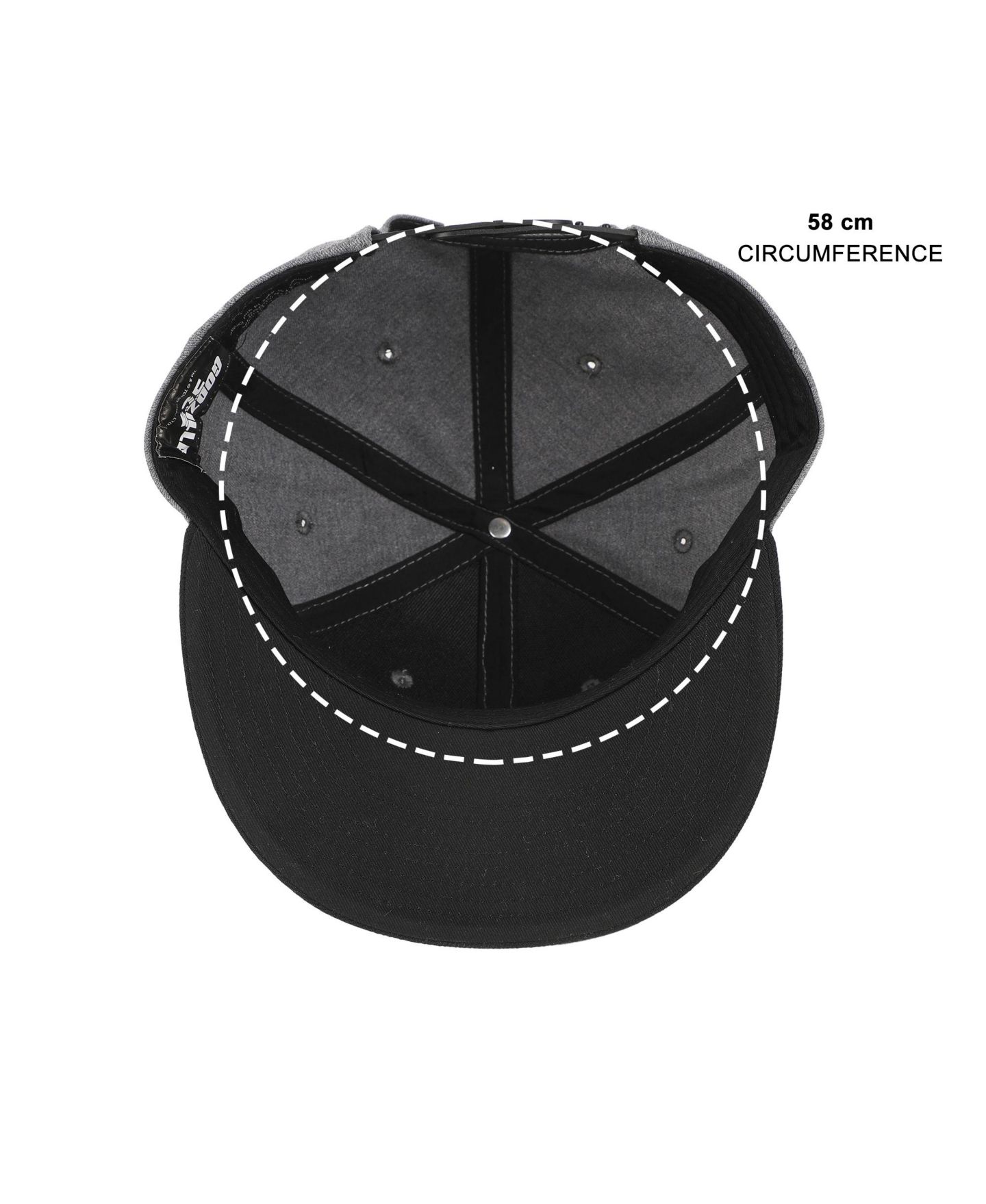 Мужская кепка Godzilla Embroidery Cotton Twill B15 Snap Back Snapback, цвет: Серый — фото 5