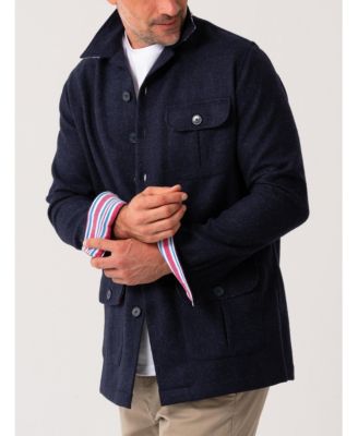 Men's Long Sleeve Wool Shirt-Jacket