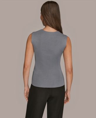Women's Sleeveless Square Neck Sweater