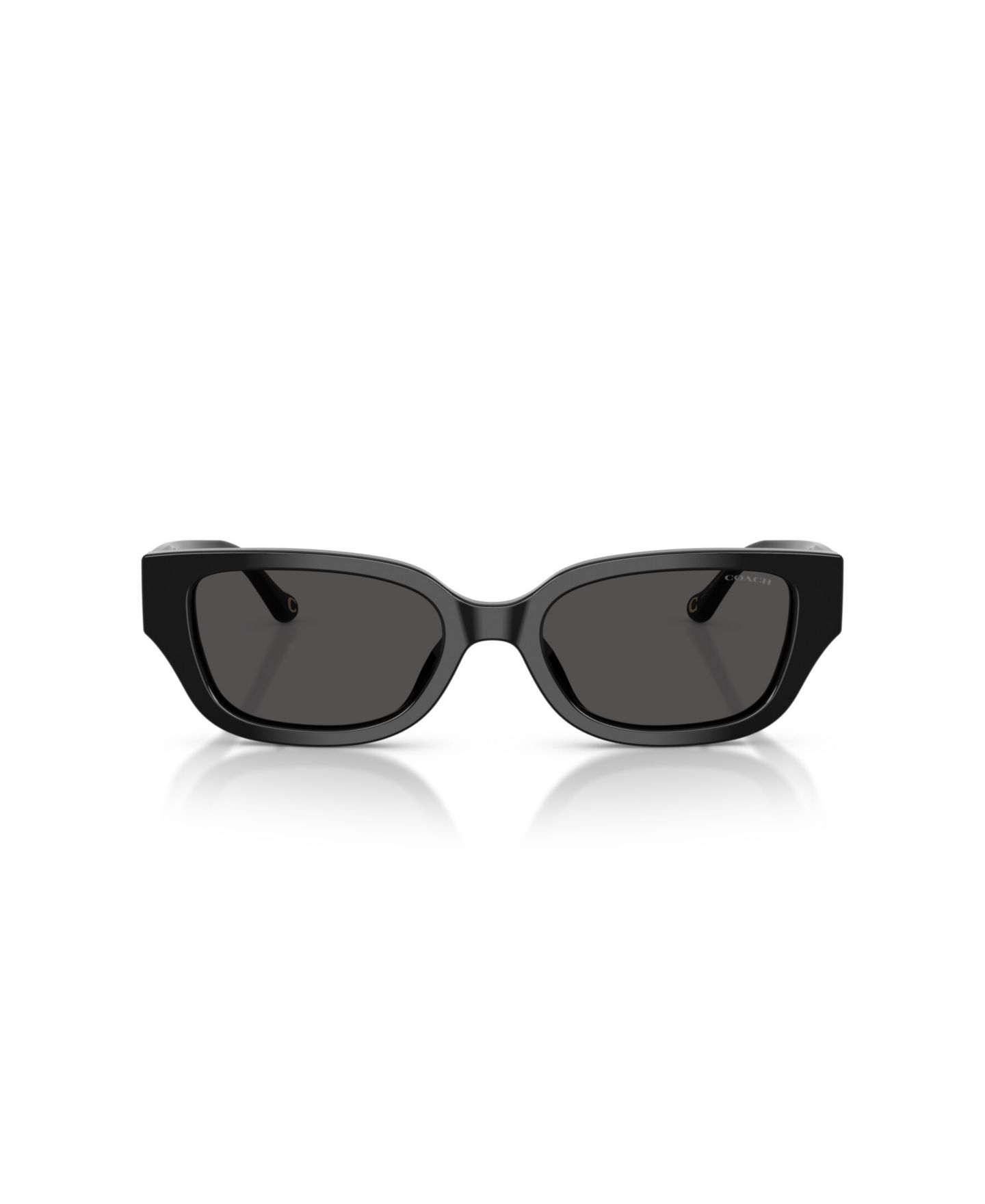 Женские солнцезащитные очки COACH Rectangle Sunglasses, CBZ52 HC8439U, цвет: Чёрный — фото 7