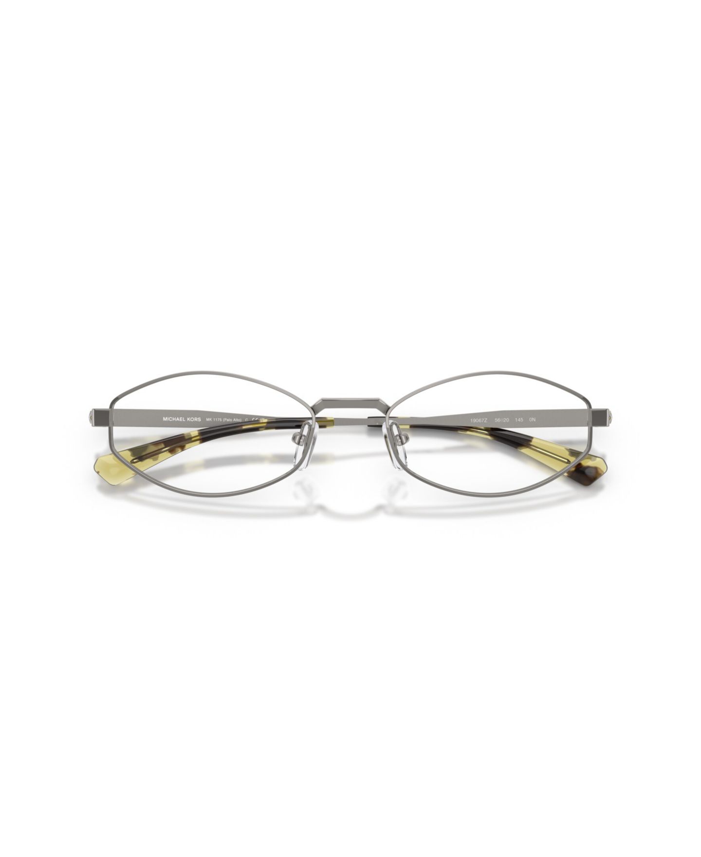 Мужские солнцезащитные очки Michael Kors Oval Palo Alto Sunglasses, MK1175, цвет: Бежевый золотой — фото 18