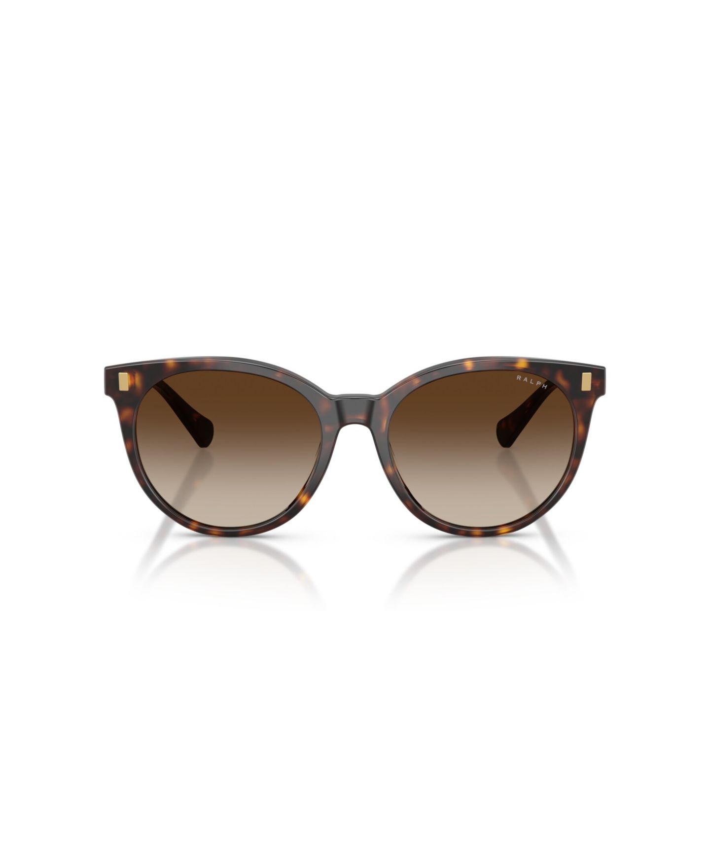 Женские солнцезащитные очки Ralph by Ralph Lauren Round Sunglasses, RA5331U, цвет: Блестящий чёрный — фото 8