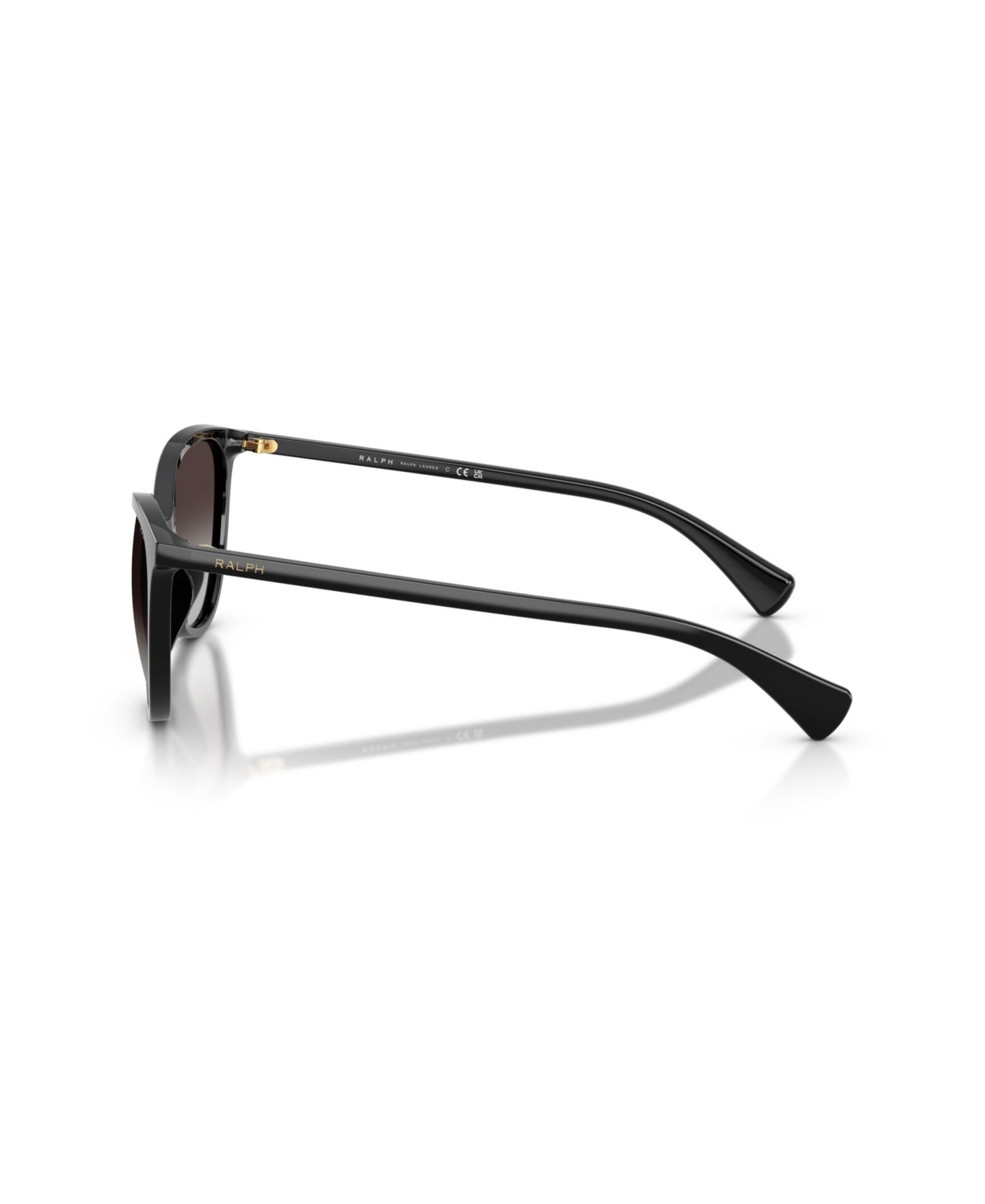 Женские солнцезащитные очки Ralph by Ralph Lauren Round Sunglasses, RA5339U, цвет: Блестящий чёрный — фото 8