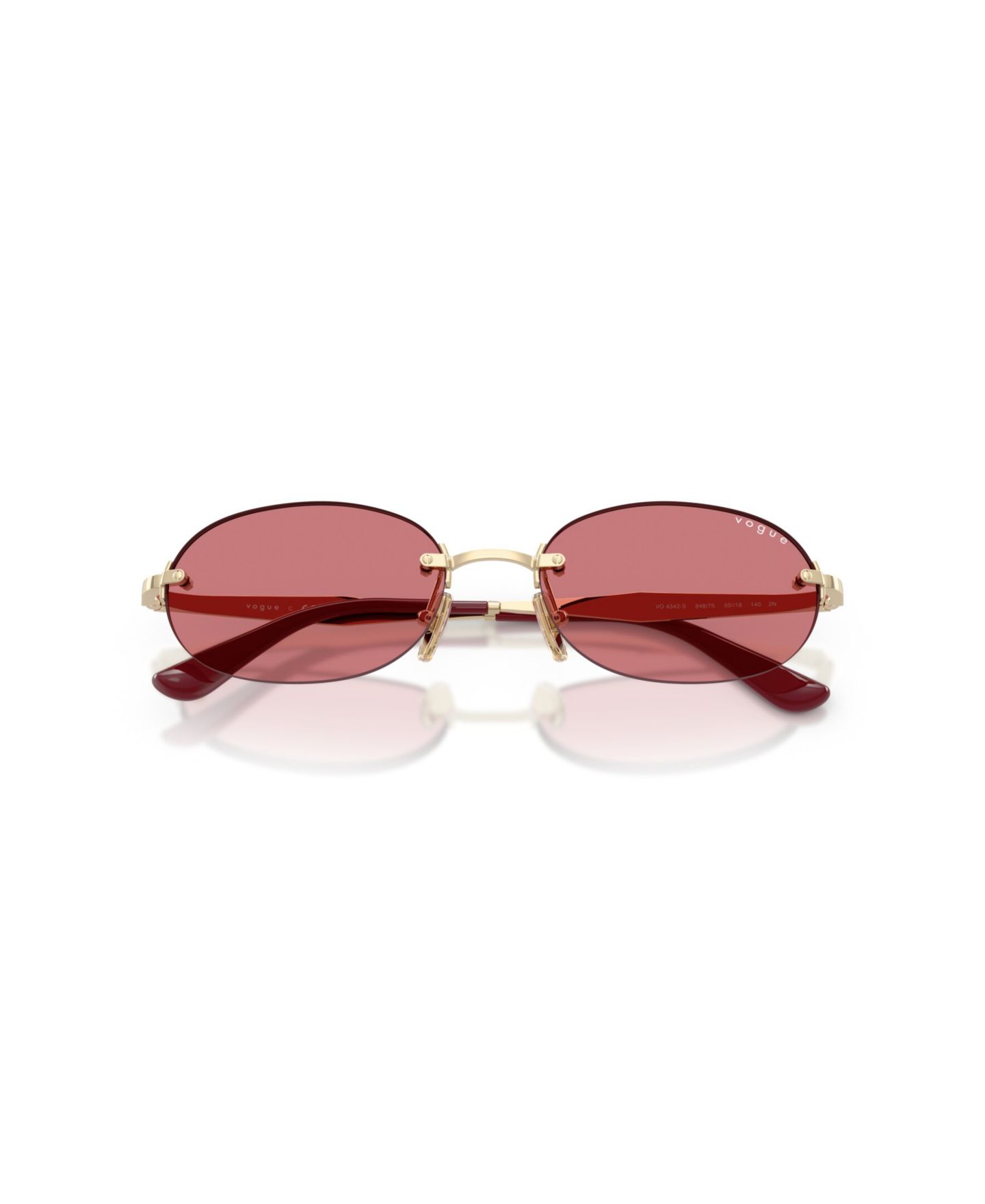 Женские солнцезащитные очки Vogue Eyewear Sunglasses, VO4342S, цвет: Золотой — фото 22