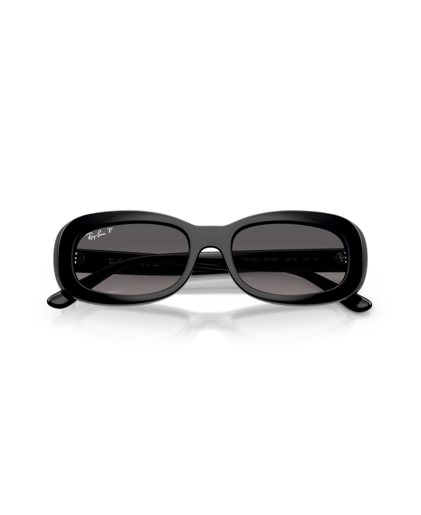 Женские солнцезащитные очки Ray-Ban Polarized Sunglasses, RB2221, цвет: Чёрный — фото 4