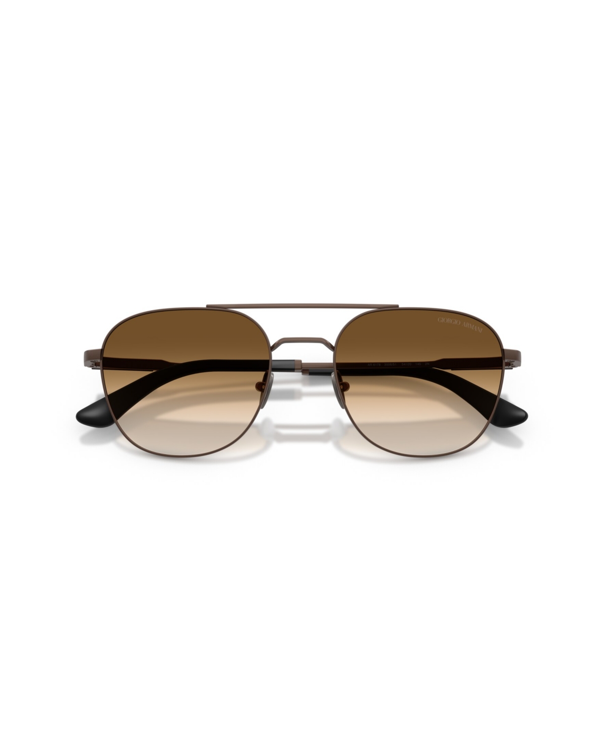Giorgio Armani Double-bridge Sunglasses In Brown