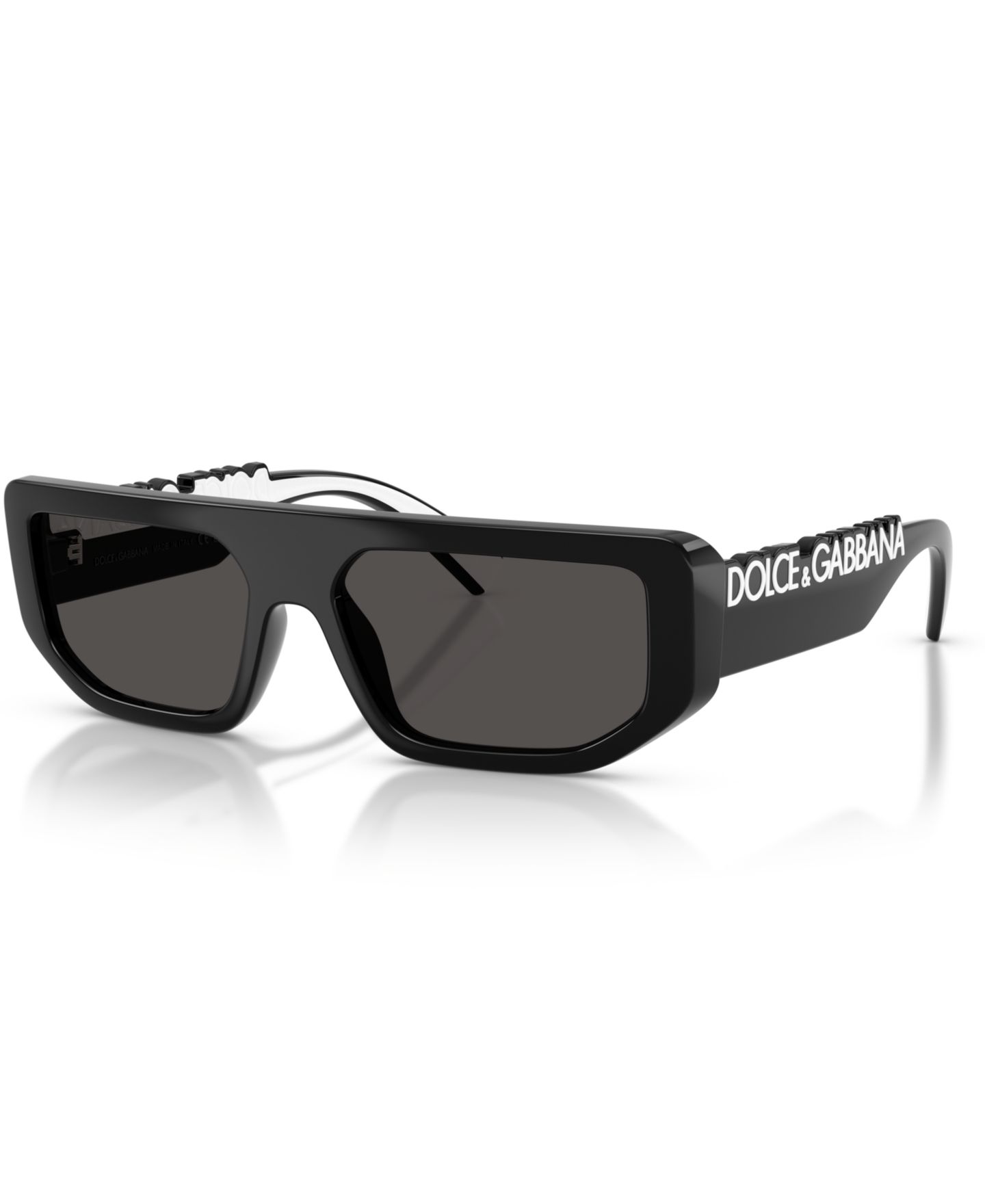 Солнцезащитные очки Dolce&Gabbana Unisex Rectangle Sunglasses, DG6203, цвет: Чёрный — фото 1