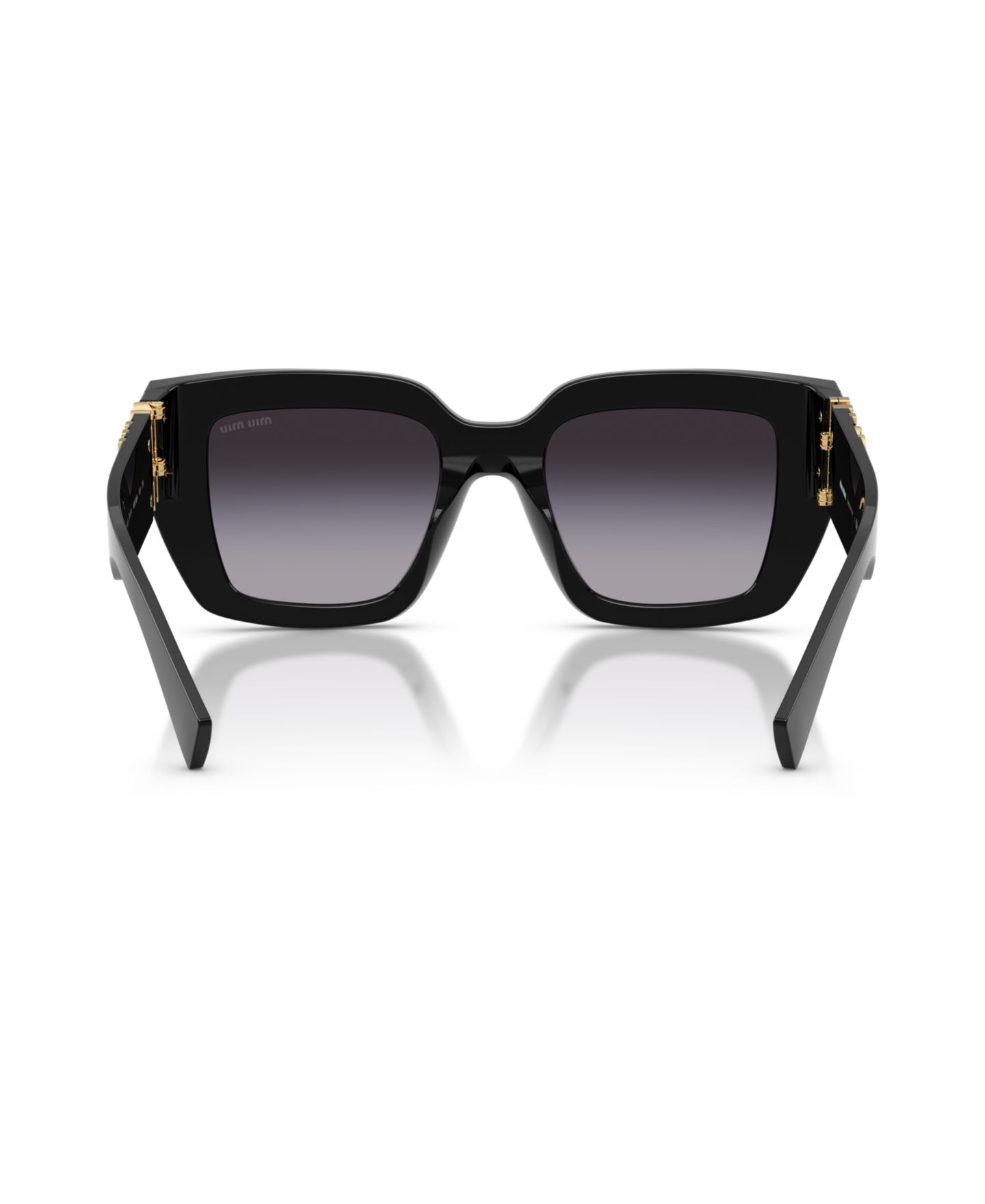 Женские солнцезащитные очки MIU MIU Square Sunglasses, MU B05S, цвет: Чёрный — фото 2