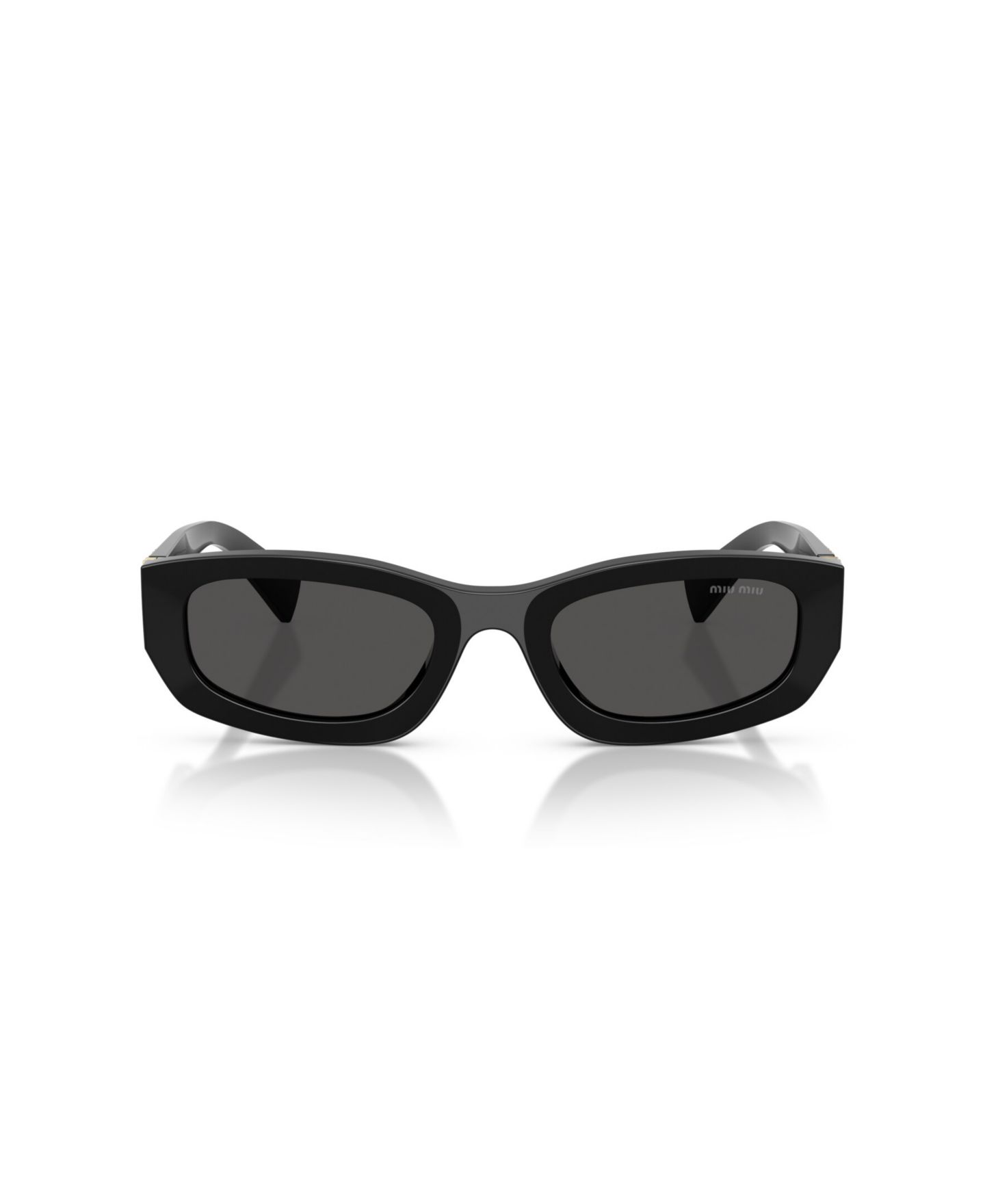 Женские солнцезащитные очки MIU MIU Geometric Sunglasses, MU B04S, цвет: Чёрный — фото 2