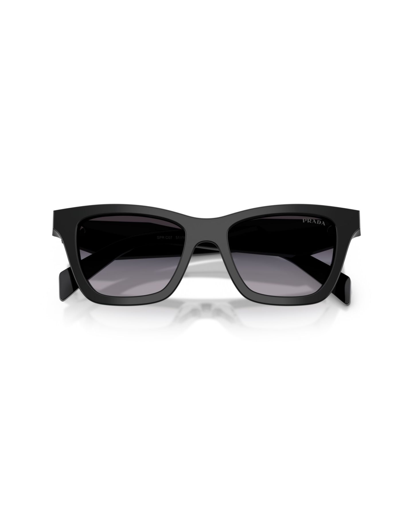 Женские солнцезащитные очки Prada Butterfly Sunglasses, PR C07S, цвет: Чёрный — фото 5