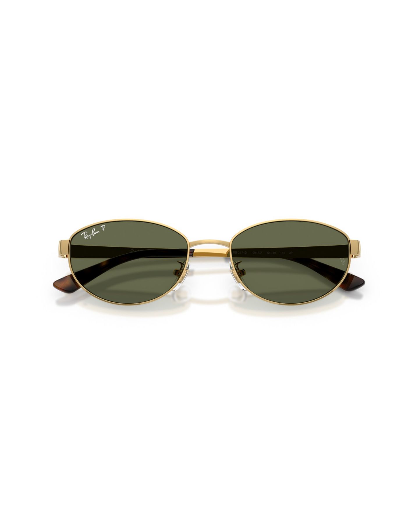 Солнцезащитные очки Ray-Ban Unisex Polarized Sunglasses, RB3774D, цвет: Золотой — фото 5