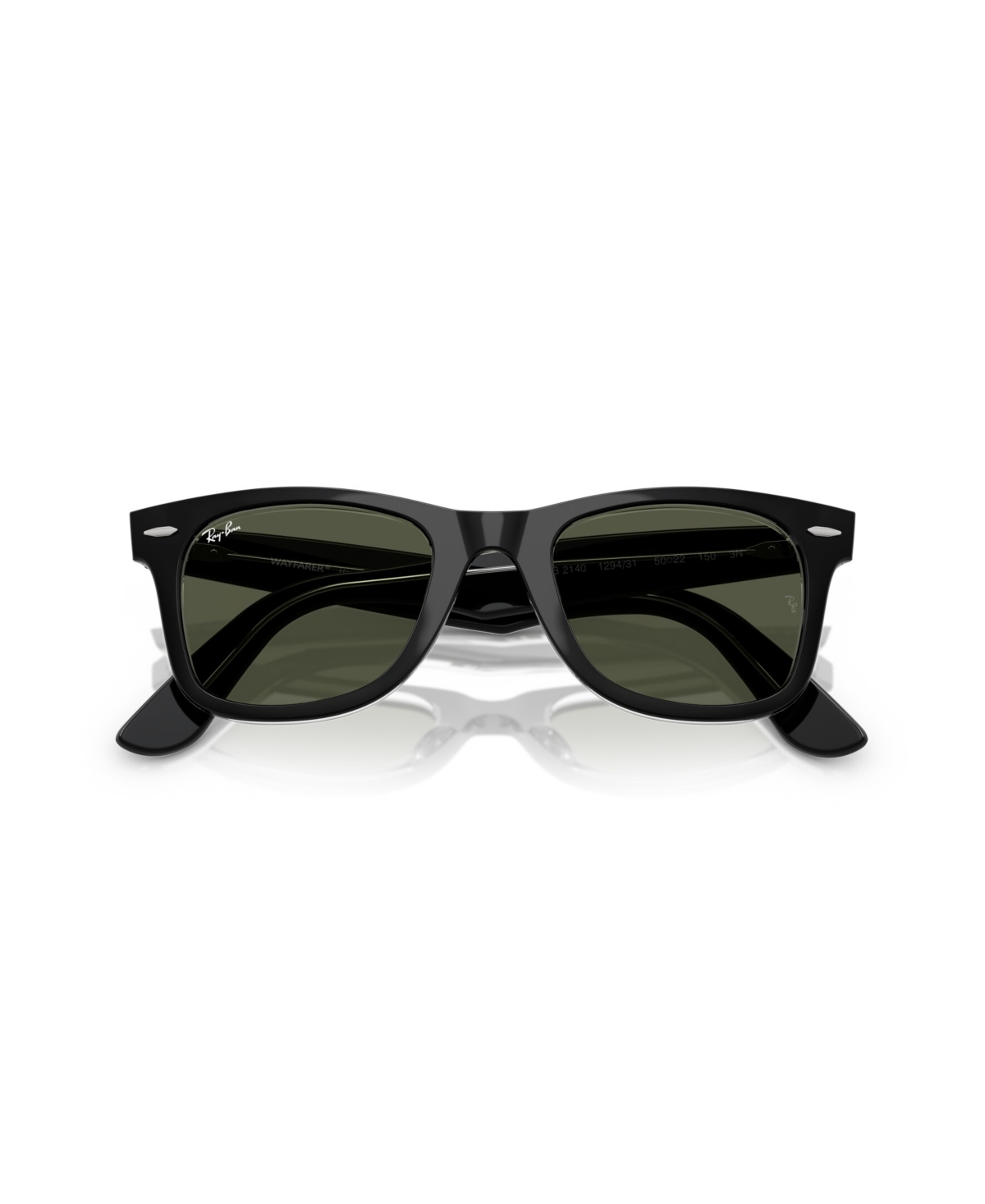 Ray Ban Polarized Classic Wayfarer Acetate Sunglasses In Black