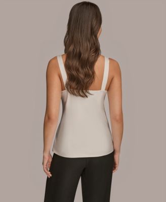 Women's Silk Cowl Neck Sleeveless Camisole Top