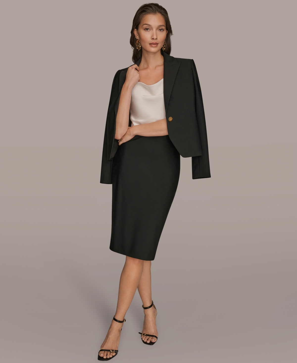 Donna Karan Pencil Skirt In Black