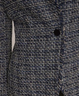 Women's Fringe Button Closure Jacket