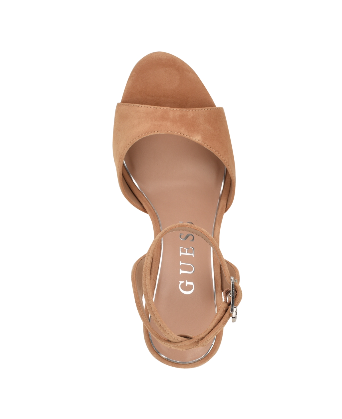 Guess Women's Hitten High Block Heel Platform Sandals In Brown