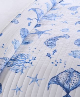 Home Batik Ocean Reversible 3-Pc. Quilt Set, King/California King