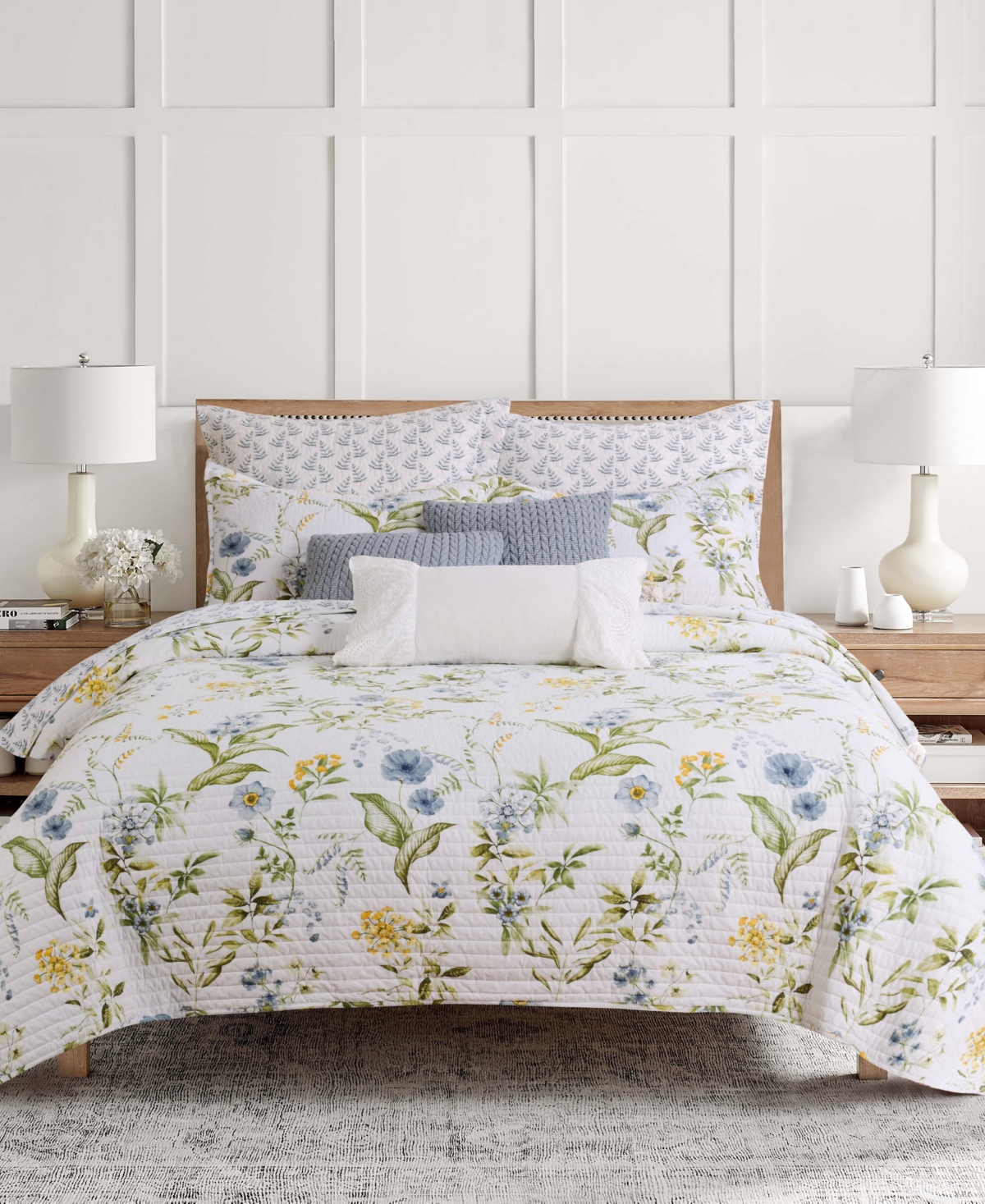 Levtex Viviana Watercolor Floral 3-pc. Quilt Set, King In Multi