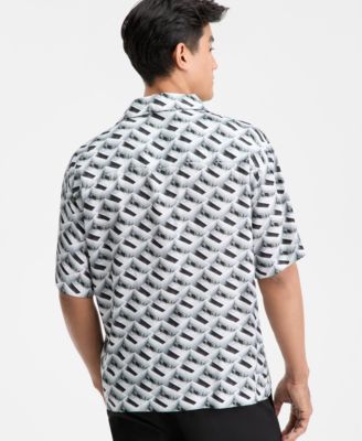 Men's Espino Printed Short-Sleeve Button-Front Camp Shirt