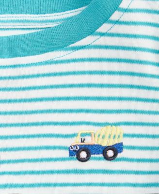 Boys Toddler 2T-4T Long-Sleeve Mini Striped Truck T-Shirt, Macy's Exclusive