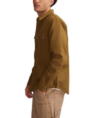 Men's Solid Cloud Soft Flannel Long-Sleeve Shirt