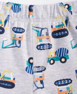 Boys Toddler 2T-4T Construction Trucks Shorts, Macy's Exclusive