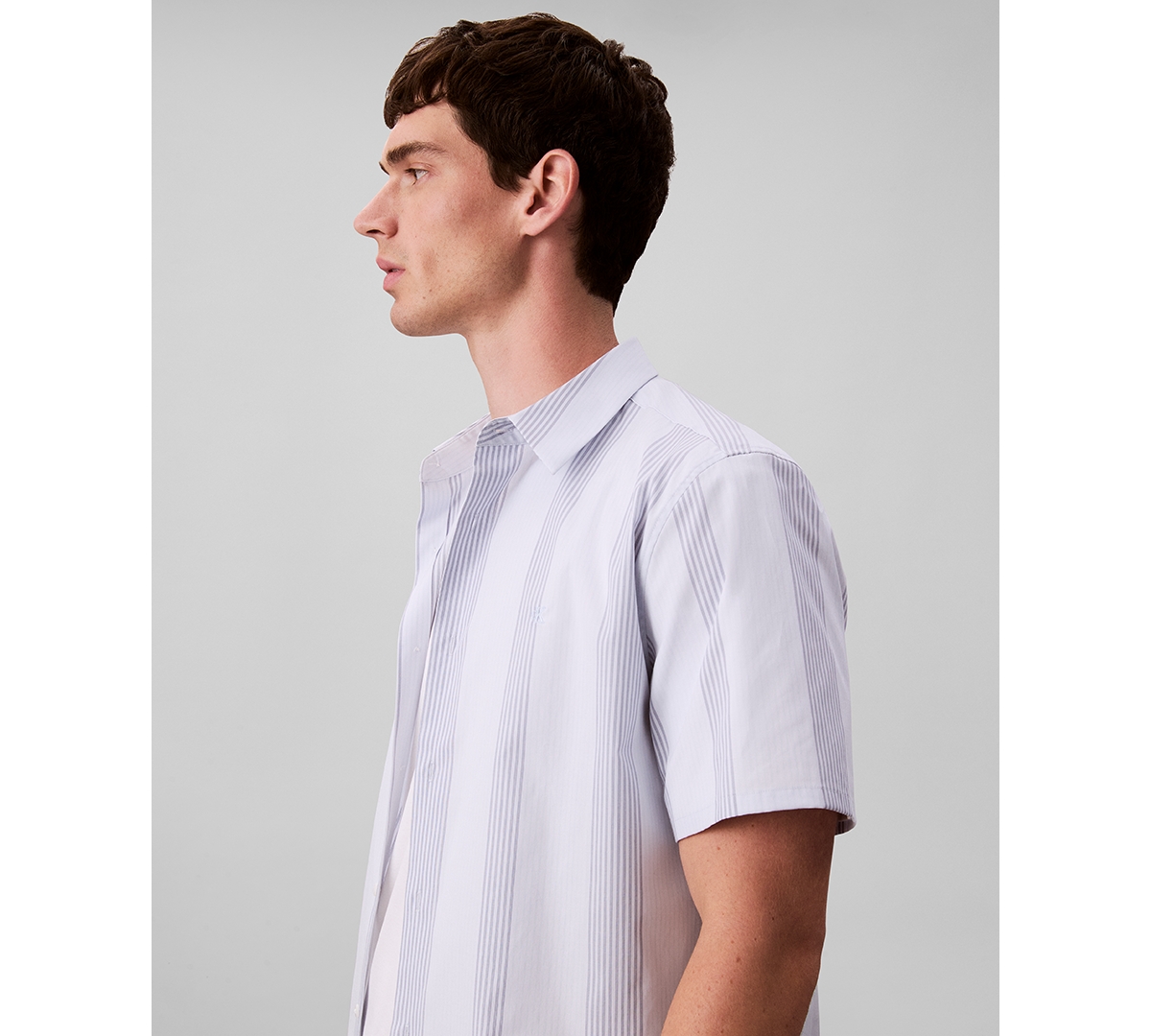 Calvin Klein Men's Classic Fit Striped Shirt