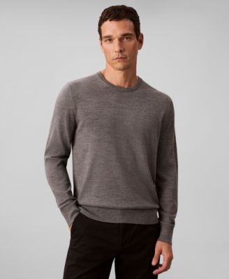 Men's Merino Wool Blend Crewneck Sweater