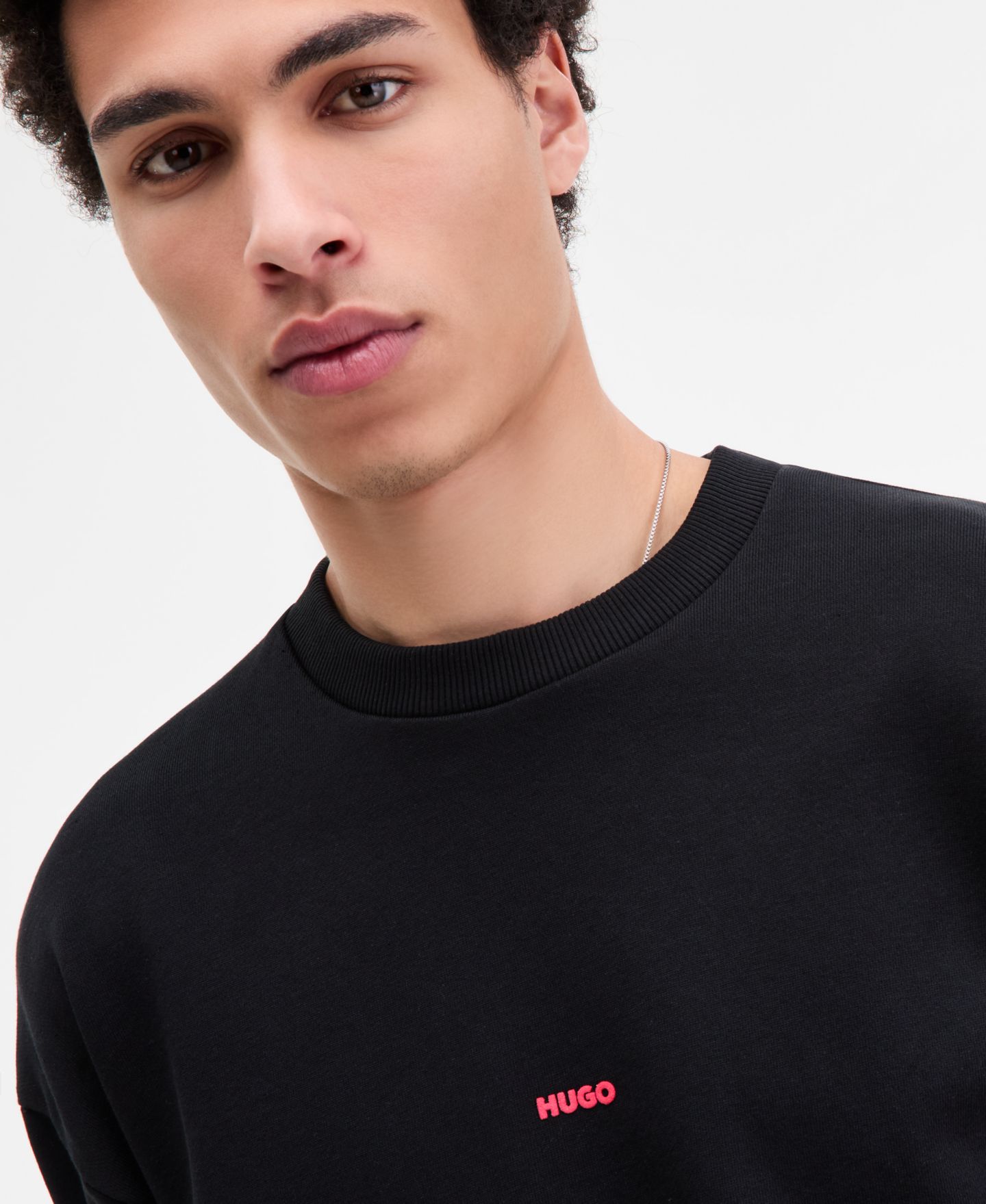 Мужской свитшот Hugo Boss Dubraxo, цвет: Чёрный — фото 3