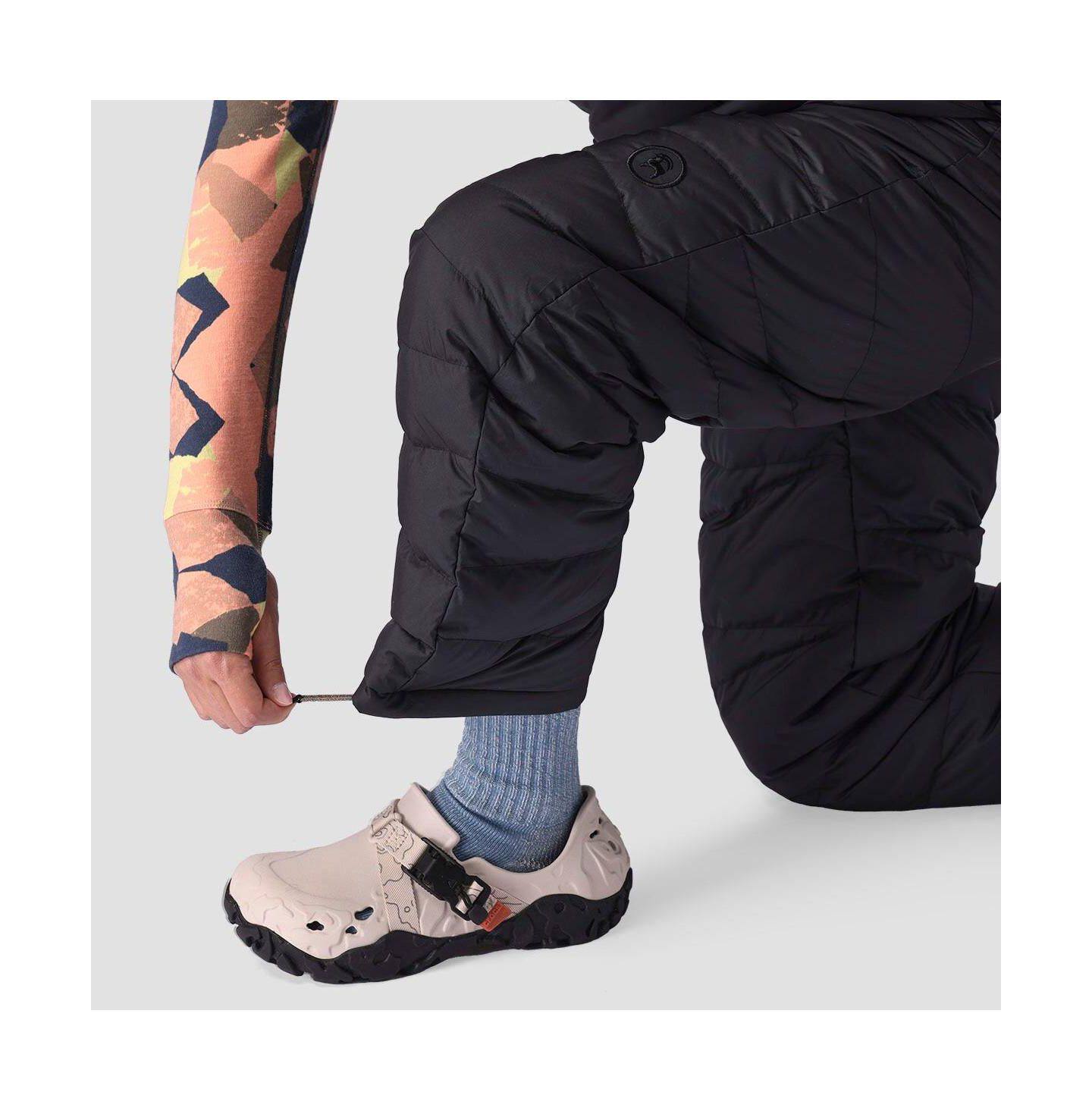 Женский комбинезон Backcountry Stansbury Allied Down Overall Jumpsuits, цвет: Чёрный — фото 4