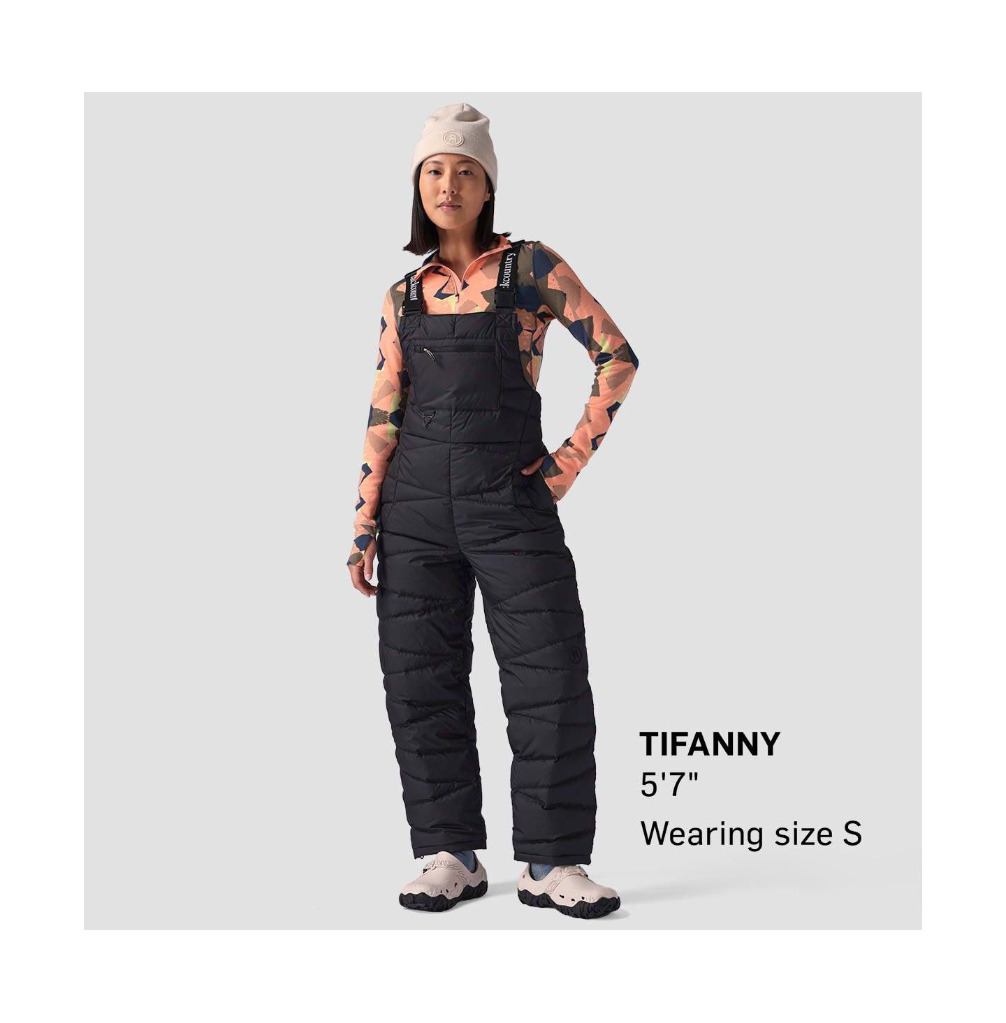 Женский комбинезон Backcountry Stansbury Allied Down Overall Jumpsuits, цвет: Чёрный — фото 5