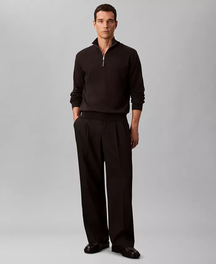 Men's Supima Cotton 1/4 Zip Sweater - thumbnail 2