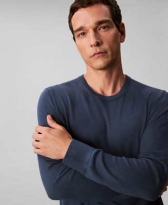 Men's Merino Wool Blend Crewneck Sweater
