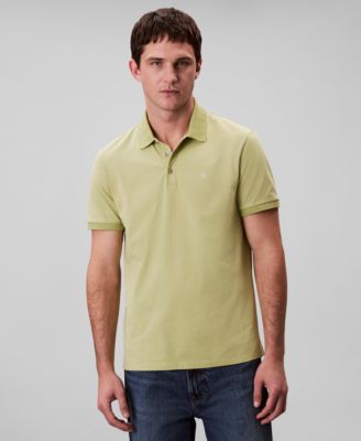 Men's Regular-Fit Smooth Cotton Monogram Logo Polo Shirt