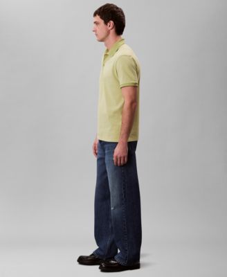 Men's Regular-Fit Smooth Cotton Monogram Logo Polo Shirt