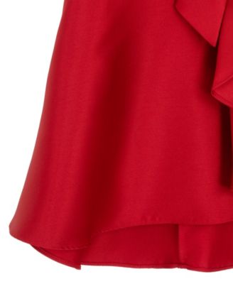 Girls' 2T-6X Solid Mikado Sleeveless Dress