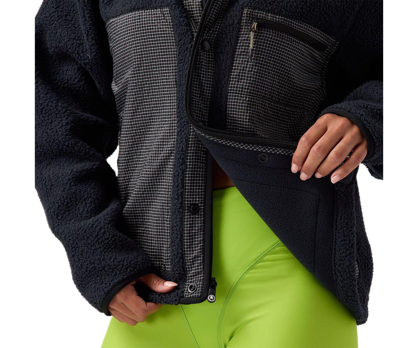 Женская куртка Backcountry Wander Pile-Fleece Jacket Fleece Jackets, цвет: Чёрный — фото 3