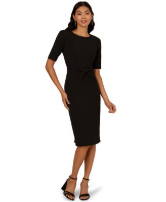 Adrianna Papell - Women's Mini Bow-Front Sheath Dress