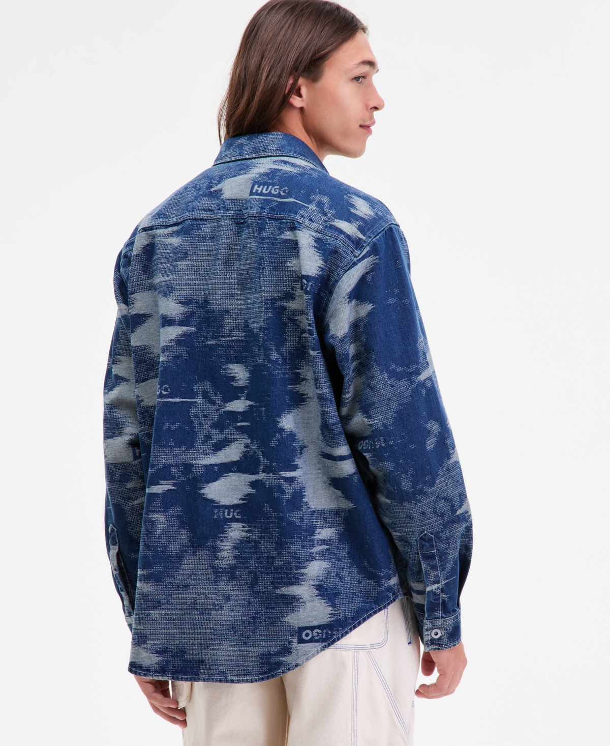 Hugo by Boss Men's Ebalto Denim Jacquard Jacket