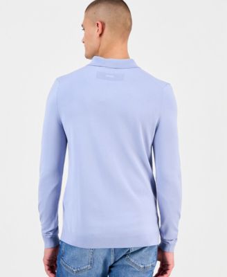 Men's San Pippo Long-Sleeve Ribbed Polo Sweater