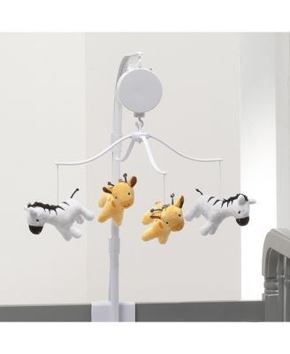Mighty Jungle Animals Giraffe/Zebra Musical Baby Crib Mobile
