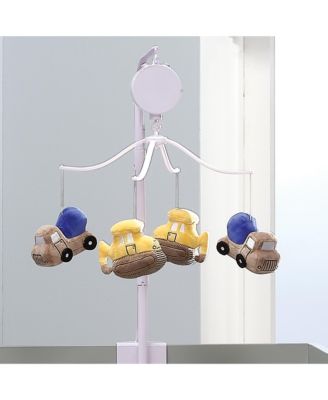 Construction Zone Musical Baby Crib Mobile Soother Toy- Trucks