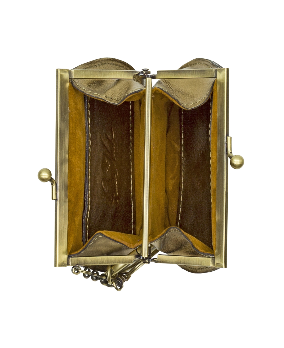 Patricia Nash Bella Boxed Coin Case In Gold