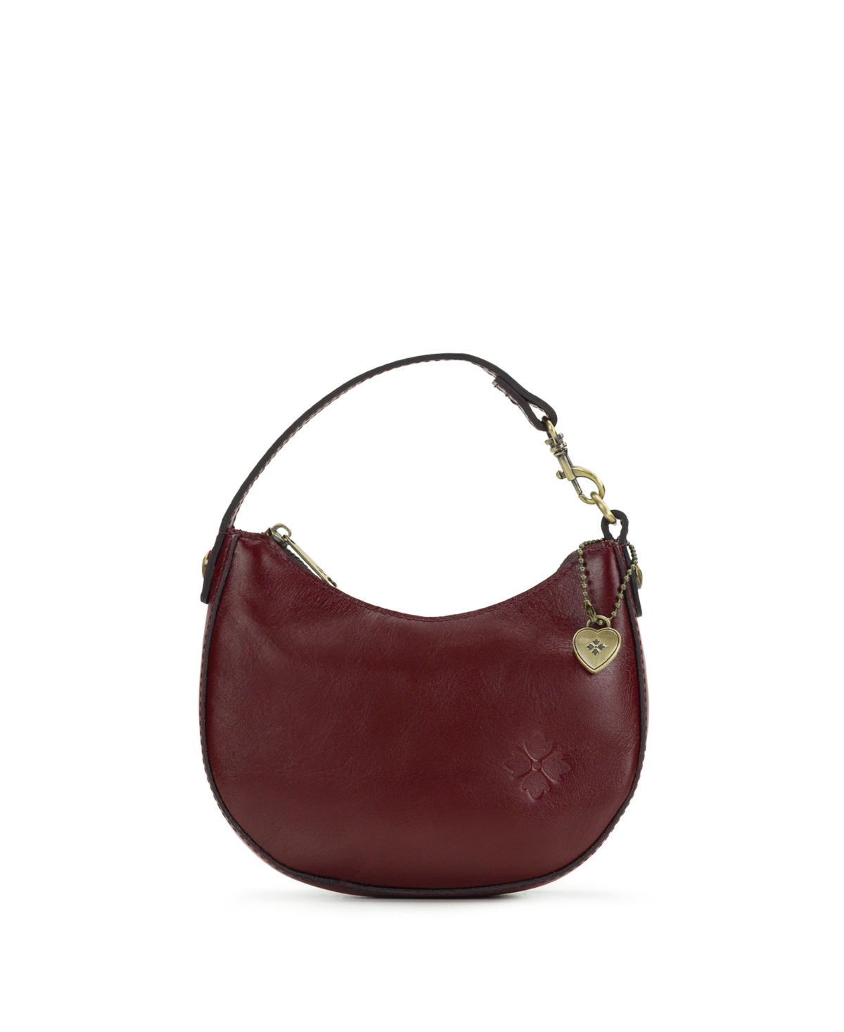 Patricia Nash Morgana Mini Leather Shoulder Bag In Burgundy