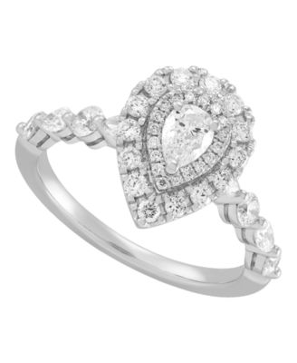 Macy's - Diamond Engagement Ring (1-1/5 ct. t.w.) in 14k White Gold