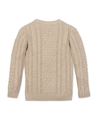 Boys Organic Long Sleeve Fisherman Cable Pullover Sweater