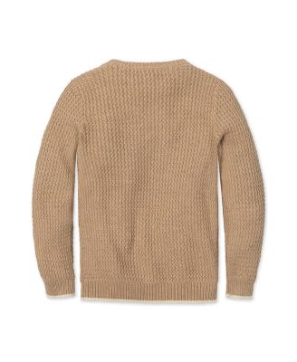 Baby Boys' Organic Long Sleeve Crewneck Sweater with Buttons