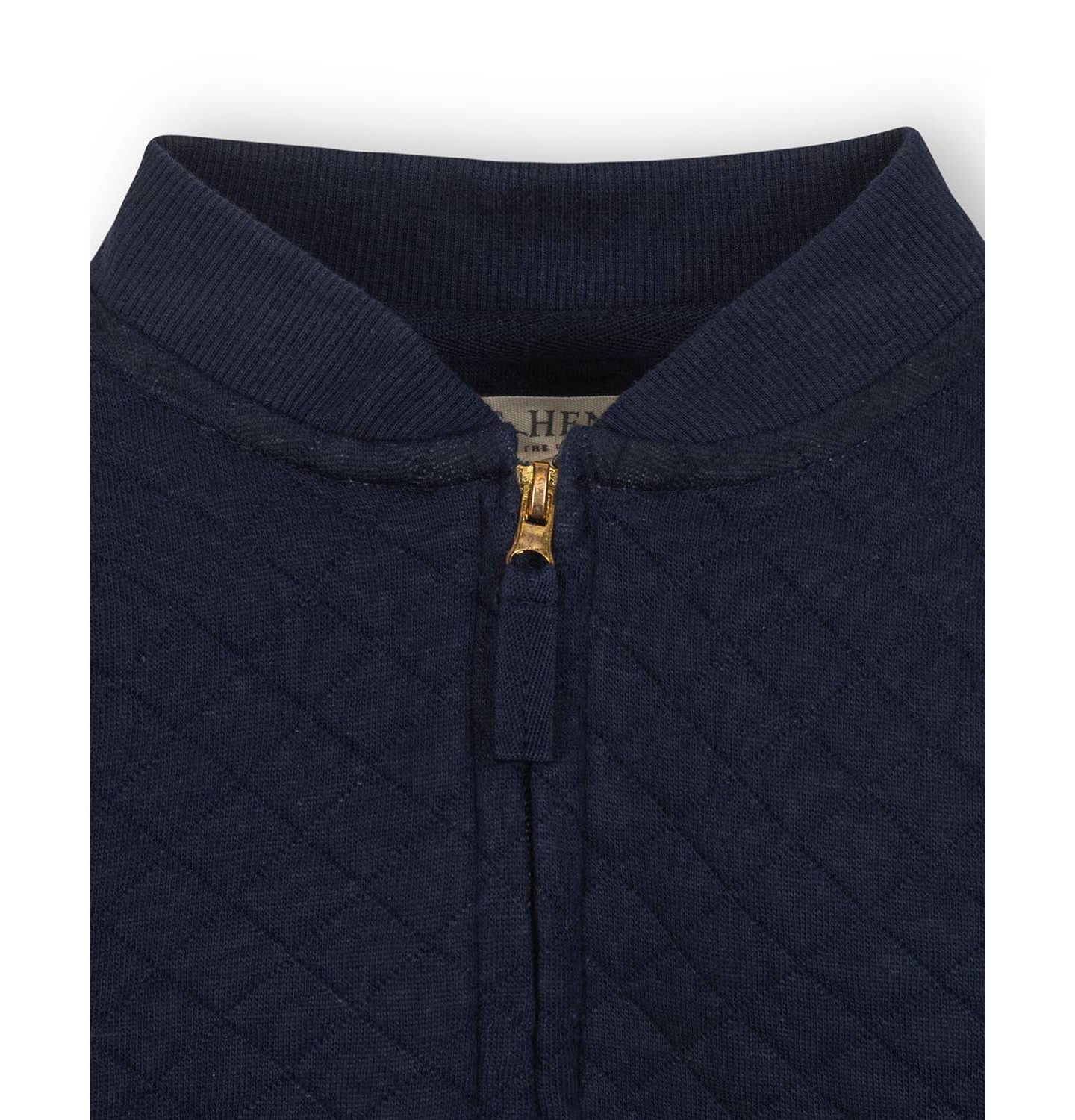 Куртка Hope & Henry Quilted Zip-Up Bomber для девочек, цвет: Тёмно-синий — фото 5